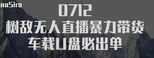 树敌‮习研‬社抖音无人直播暴力带货车载U盘必出单，单号单日产出300纯利润 - 阿伟资源库-阿伟资源库