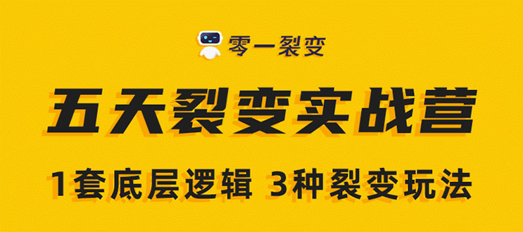 《5天裂变实战训练营》1套底层逻辑+3种裂变玩法，2020下半年微信裂变玩法 - 阿伟资源库-阿伟资源库
