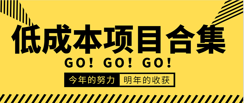 低成本零成本项目合集：赚钱快的慢的、暴利的，线上线下的，价值万元资料 - 阿伟资源库-阿伟资源库