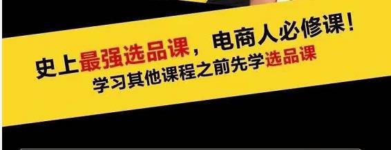 蓝海高利润选品课：你只要能选好一个品，就意味着一年轻松几百万的利润 - 阿伟资源库-阿伟资源库