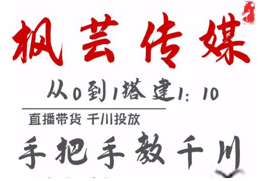 枫芸传媒11月千川最新玩法，手把手教你搭建1:10的计划 - 阿伟资源库-阿伟资源库