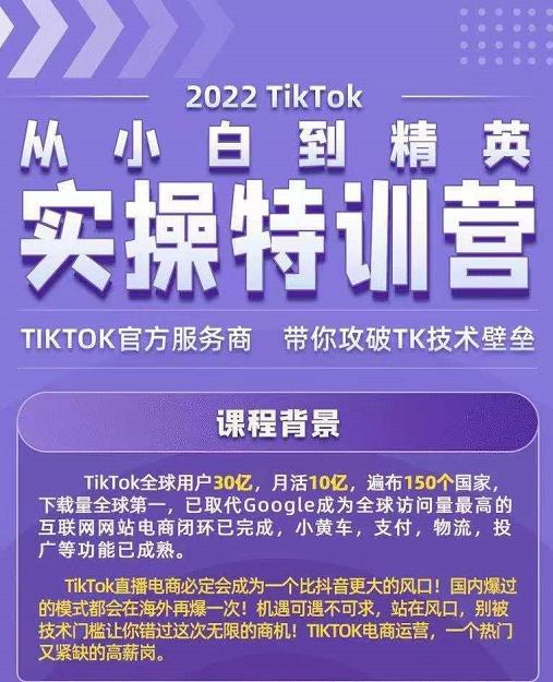 Seven漆·2022Tiktok从小白到精英实操特训营，带你掌握Tiktok账号运营 - 阿伟资源库-阿伟资源库