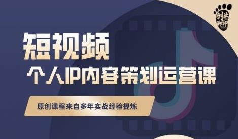 抖音短视频个人ip内容策划实操课，真正做到普通人也能实行落地 - 阿伟资源库-阿伟资源库