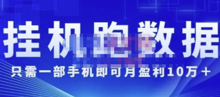 猎人电商:挂机数跑‬据，只需一部手即机‬可月盈利10万＋（内玩部‬法）价值4988元 - 阿伟资源库-阿伟资源库
