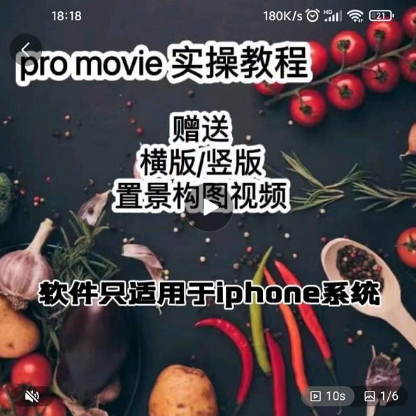 漆十二美食摄影，25​节promovie实操高手课节 - 阿伟资源库-阿伟资源库