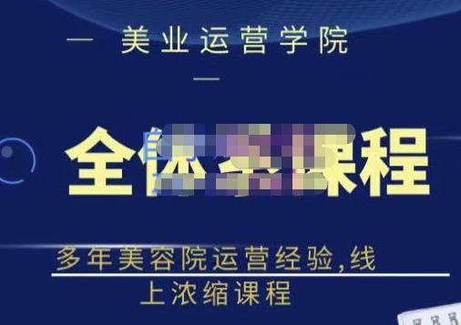 郑芳老师·网红美容院全套营销落地课程，多年美容院运营经验，线上浓缩课程 - 阿伟资源库-阿伟资源库