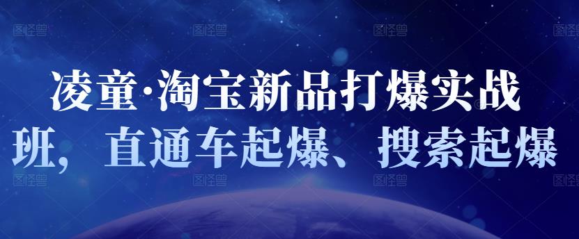 凌童·淘宝新品打爆实战班，直通车起爆、搜索起爆 - 阿伟资源库-阿伟资源库