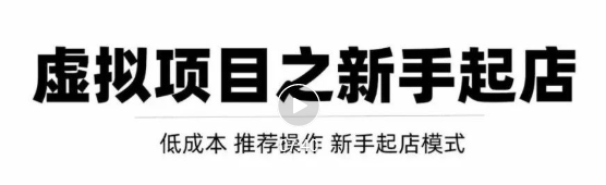 虚拟项目快速起店模式，0成本打造月入几万虚拟店铺！ - 阿伟资源库-阿伟资源库