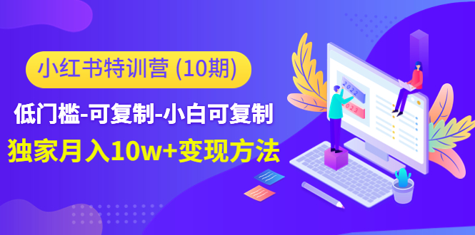 小红书特训营（第10期）低门槛-可复制-小白可复制-独家月入10w+变现方法 - 阿伟资源库-阿伟资源库