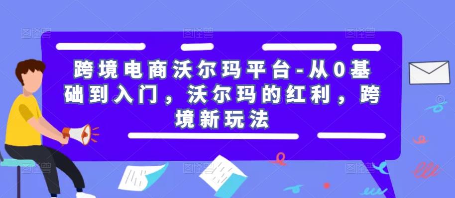 跨境电商沃尔玛平台-从0基础到入门，沃尔玛的红利，跨境新玩法 - 阿伟资源库-阿伟资源库