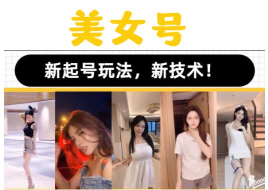 2023抖音快手短视频美女号课程制作玩法教程，美女号搬运新起号玩法，新技术（素材+教程） - 阿伟资源库-阿伟资源库