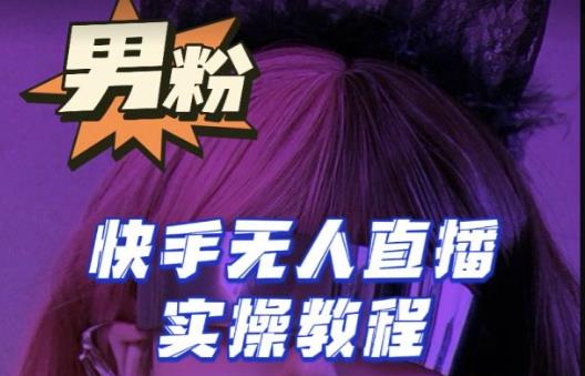 【男粉落地项目】零基础玩转男粉快手无人直播月入3w+，2023快手无人直播实操教程 - 阿伟资源库-阿伟资源库