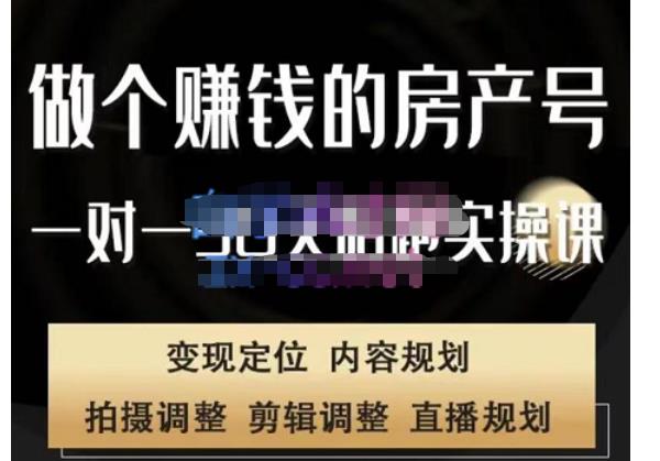 刘广标·同城房产号线上陪跑课，拍摄、剪辑、写文案、直播，做一个具有潜力价值的房产号 - 阿伟资源库-阿伟资源库