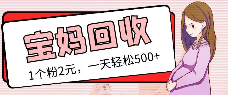 最新宝妈粉回收变现计划及胎教音乐高端变现玩法全套教程！（非老玩法） - 阿伟资源库-阿伟资源库
