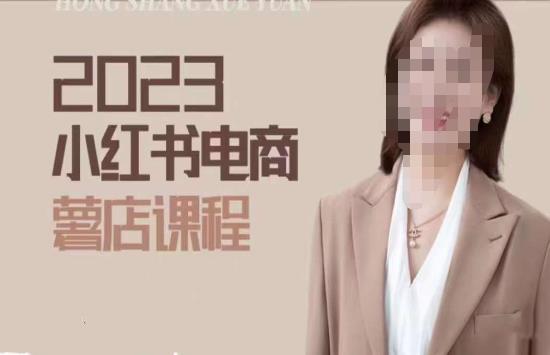 2023小红书电商课，新手小白从0~1玩转小红书薯店电商 - 阿伟资源库-阿伟资源库