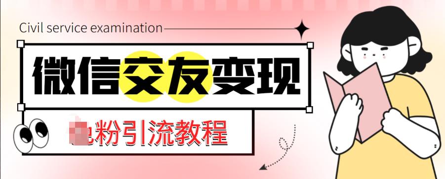 微信交友变现项目，吸引全网LSP男粉精准变现，小白也能轻松上手，日入500+ - 阿伟资源库-阿伟资源库