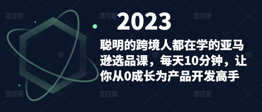聪明的跨境人都在学的亚马逊选品课，每天10分钟，让你从0成长为产品开发高手 - 阿伟资源库-阿伟资源库