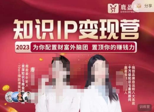 鹿盈盈-知识IP变现实操营，​普通人可复制的知识产品落地实操课，​带你打通知识IP变现底层逻辑 - 阿伟资源库-阿伟资源库