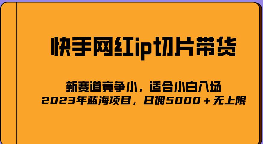 2023爆火的快手网红IP切片，号称日佣5000＋的蓝海项目，二驴的独家授权 - 阿伟资源库-阿伟资源库