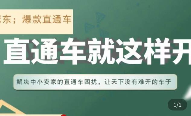 冠东·淘系直通车保姆级教程，全面讲解直通车就那么简单 - 阿伟资源库-阿伟资源库