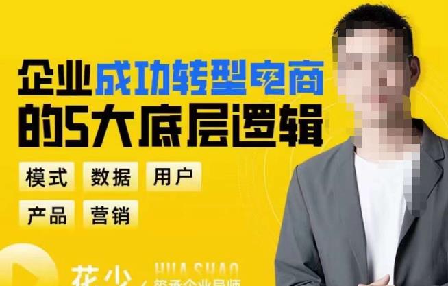 企业成功转型电商的5大底层逻辑，从模式、数据、用户、产品、营销5大板块，助你高效转型电商赛道 - 阿伟资源库-阿伟资源库