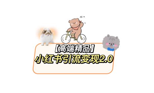 小红书最新引流变现教程，全网最新最详细的视频教程以及素材 - 阿伟资源库-阿伟资源库