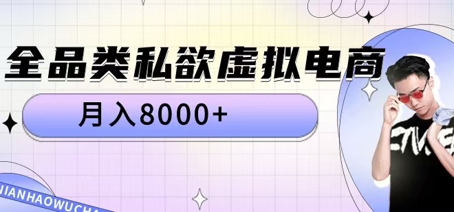 全品类私欲虚拟电商，月入8000+【揭秘】 - 阿伟资源库-阿伟资源库
