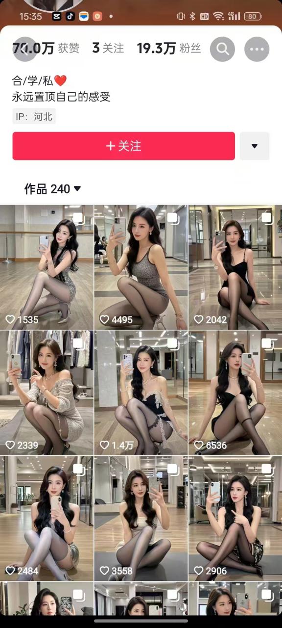 外面卖399的AI美女图文玩法，涨粉贼快，几天就万粉了 - 阿伟资源库-阿伟资源库