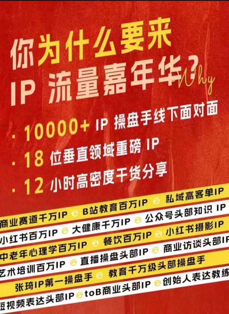 群响IP流量嘉年华，​现场视频+IP江湖2024典藏版PPT - 阿伟资源库-阿伟资源库
