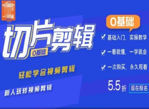 0基础IP切片剪辑，轻松学会视频剪辑，新人玩转视频剪辑 - 阿伟资源库-阿伟资源库