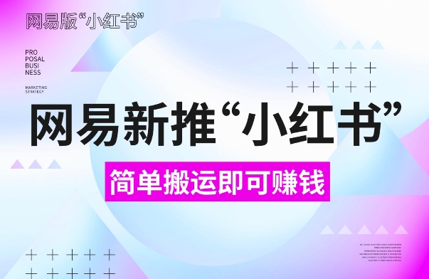 网易官方新推“小红书”，搬运即有收益，新手小白千万别错过(附详细教程)【揭秘】 - 阿伟资源库-阿伟资源库