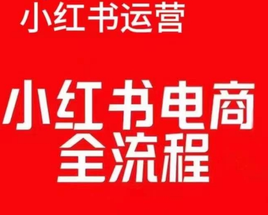 红薯电商实操课，小红书电商全流程 - 阿伟资源库-阿伟资源库