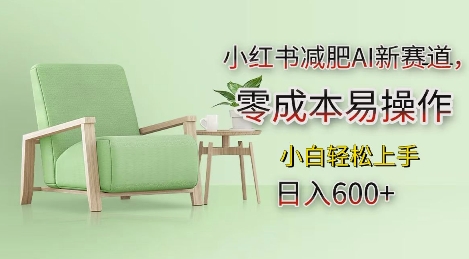 小红书减肥AI新赛道，零成本易操作，日入多张，小白轻松上手【揭秘】 - 阿伟资源库-阿伟资源库