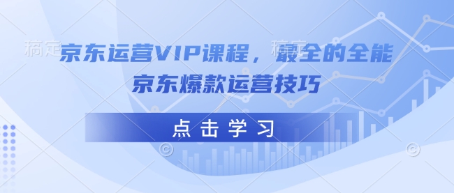 京东运营VIP课程，最全的全能京东爆款运营技巧 - 阿伟资源库-阿伟资源库
