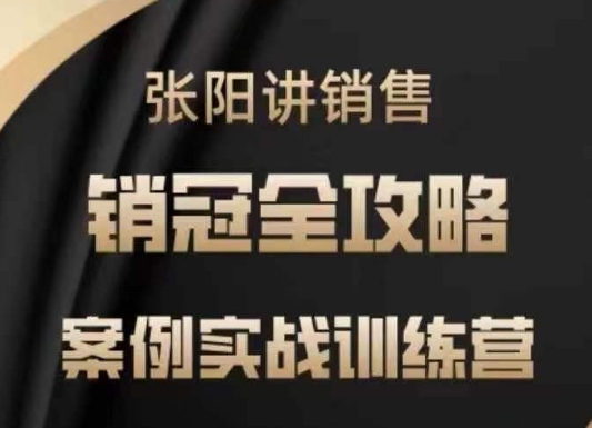 张阳讲销售实战训练营，​案例实战训练，销冠全攻略 - 阿伟资源库-阿伟资源库