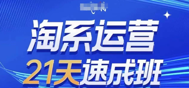淘系运营21天速成班(更新25年2月)，0基础轻松搞定淘系运营，不做假把式 - 阿伟资源库-阿伟资源库