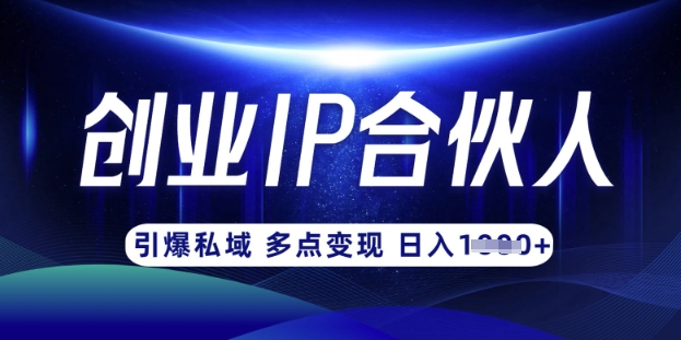 云帆·创业ip合伙人打造3.0，从0到1教你做网创，实现月入过W - 阿伟资源库-阿伟资源库